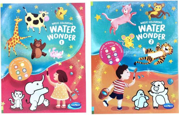 Magic colouring water wonder 1,2 (combo of 2)