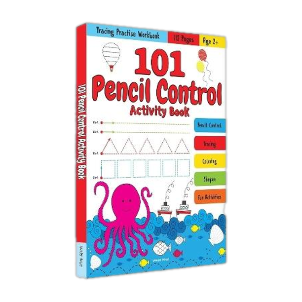 101 Pencil Control Activity Book for Kids Tracing Practise Book Age 2+  - By Miss & Chief