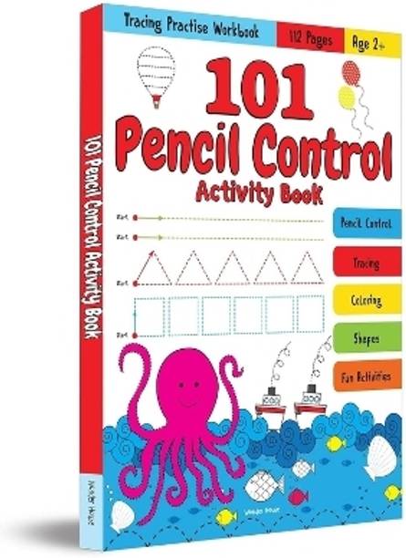 101 Pencil Control Activity Book for Kids Tracing Practise Book Age 2+  - By Miss & Chief