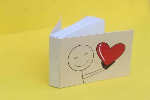 Hooray Sticky Man Love Flipbook Greeting Card