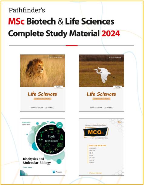 M.Sc Biotechnology & Life Sciences Entrance Exam Books Combo Set