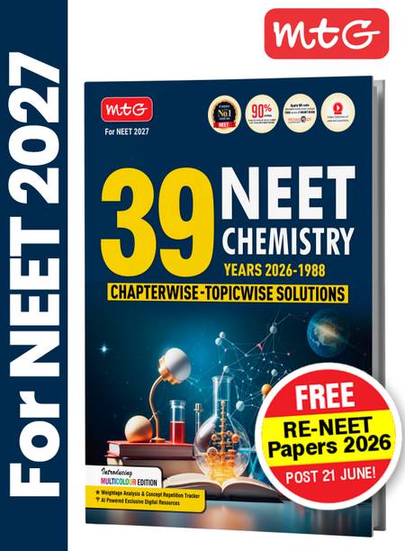 MTG NEET PYQ 39 Years Chemistry Book For 2026-2027 Exam