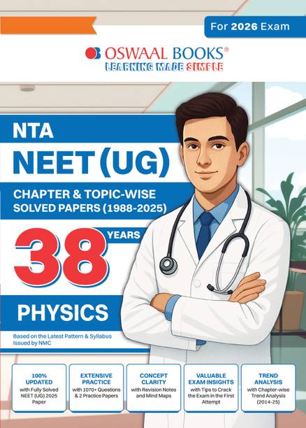 NEET (UG) 38 Years' Chapter & Topic-wise Solved Papers Physics For 2026 Exam