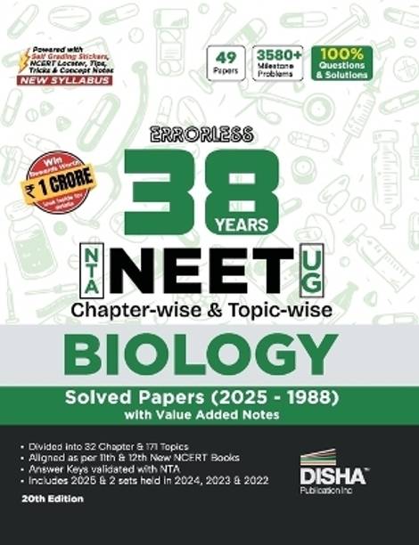 Errorless 38 Years Nta Neet (Ug) Chapter-Wise & Topic-Wise Biology Sol