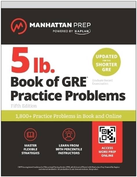 5 lb. Book of GRE Practice Problems: 1,400+ Practice Problems in Book and Online (Manhattan Prep 5 lb)