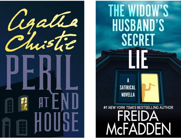 Agatha Christie and Freida McFadden Books Collection (Peril at End House, The Widow's Husband's Secret Lie: A Satirical Novella), Agatha Christie, Freida McFadden, Paperback, English