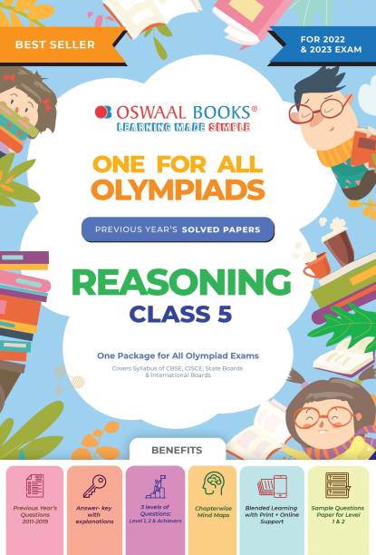 Oswaal One For All Olympiad Previous Years' Solved Papers, Class-5 Reasoning Book (For 2022-23 Exam)