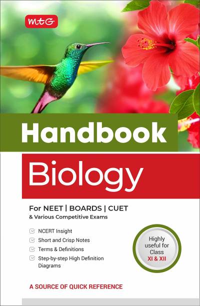 MTG Handbook of Biology For NEET, CUET, Boards & Various Competitive Exams (Class 11 & 12) - NCERT Insight | Short and Crisp Notes | Step-by-Step High Definition Diagrams