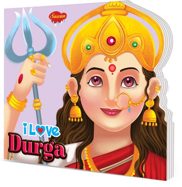 I Love Durga Die cut board book for kids : Learning story book, Picture Book for Children, Children Educations Board Book