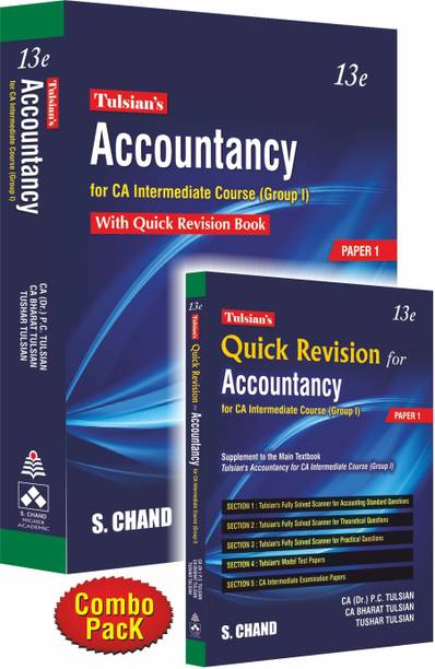Tulsian’s Accountancy for CA Intermediate Course (Group I): With Quick Revision Book (13th Edition) [PAPER 1] Combo Pack