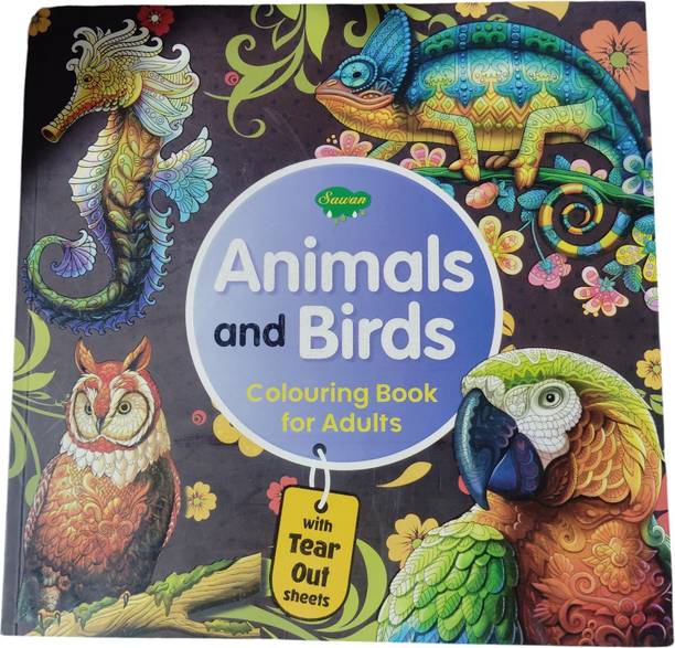 Animal's and Birds Colouring Book For adults