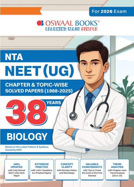 NEET (UG) 38 Years' Chapter & Topic-wise Solved Papers Biology For 2026 Exam