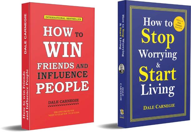 How to Win Friends and Influence People + How to Stop Worrying and Start Living by Dale Carnegie (Combo of 2 Books)  - Books on personal development, self-help classics, public speaking tips, and stress management