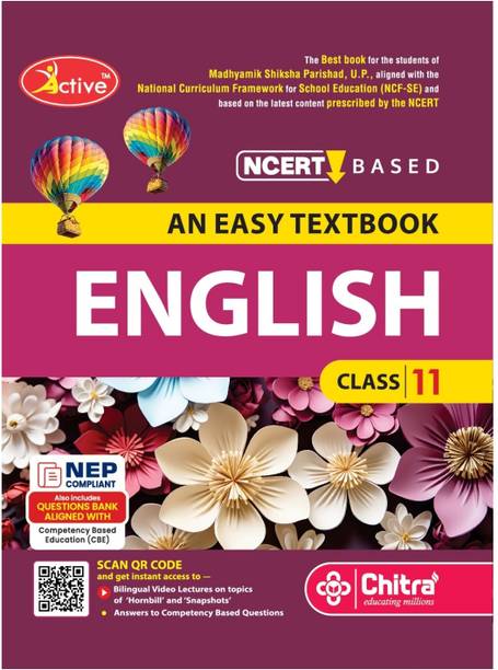 Active English Textbook Class 11 for UP Board Session 2025-26