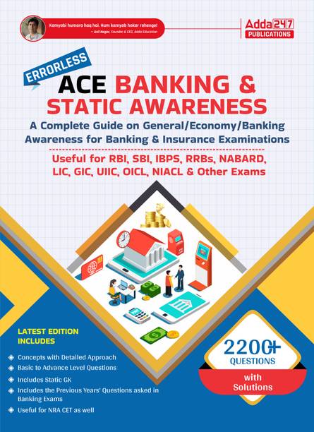 Ace Banking And Static Awareness Book For SBI , RBI, IBPS , RRB's, NABARD, LIC Other Bank Exams