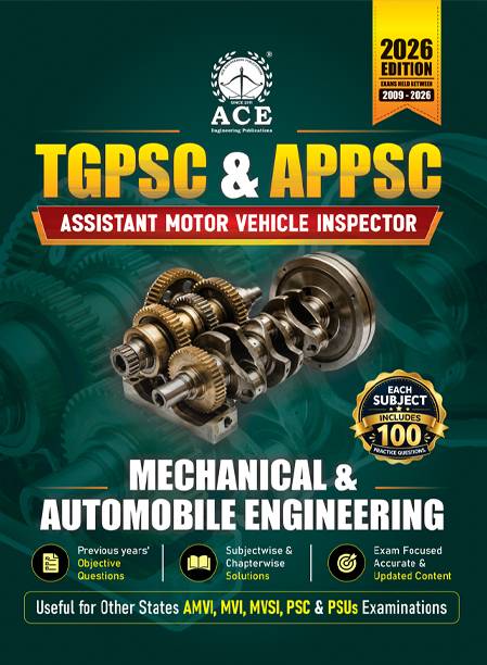 TGPSC | APPSC AMVI Mechanical and Automobile Engineering Previous Years Objective Questions with Solutions Subjectwise & Chapterwise (Exams held between 2009-2026)