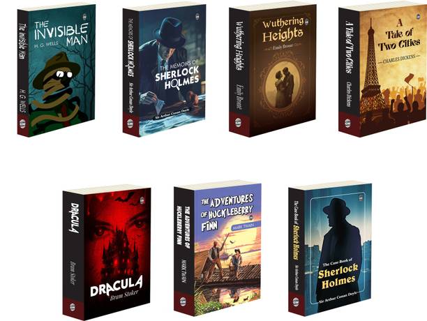 The Case Book of Sherlock Holmes, The Memoirs of Sherlock Holmes, A Tale of Two Cities and more Classic Novels : Ultimate Mystery & Adventure book, Timeless Tales of Mystery and Romance | Pack of 7