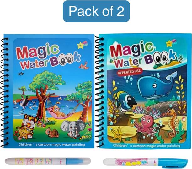 Magic Water Book for Kids 2-5 Years Colouring Books Set of 2 | Drawing Book