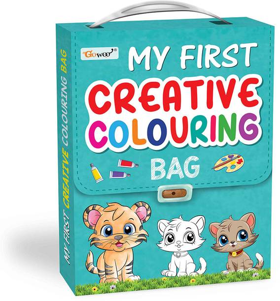My first Creative colouring bag : Kid's colouring book - Set of 8 books