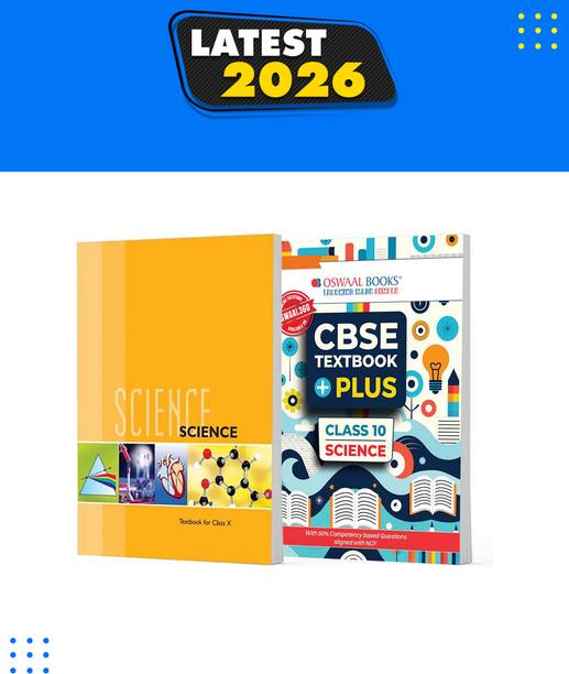 NCERT Textbook Supplement & CBSE Textbook Plus Science For Class 10 | Competency Focused Questions | Concept Clarity, Mind Maps | Set Of 2 (For 2026 Exam)