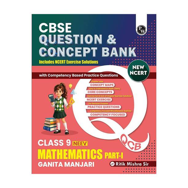 PW CBSE Class 9 Maths New NCERT 2026-27 (Ganita Manjari-1 ) Question and Concept Bank By Ritik Sir