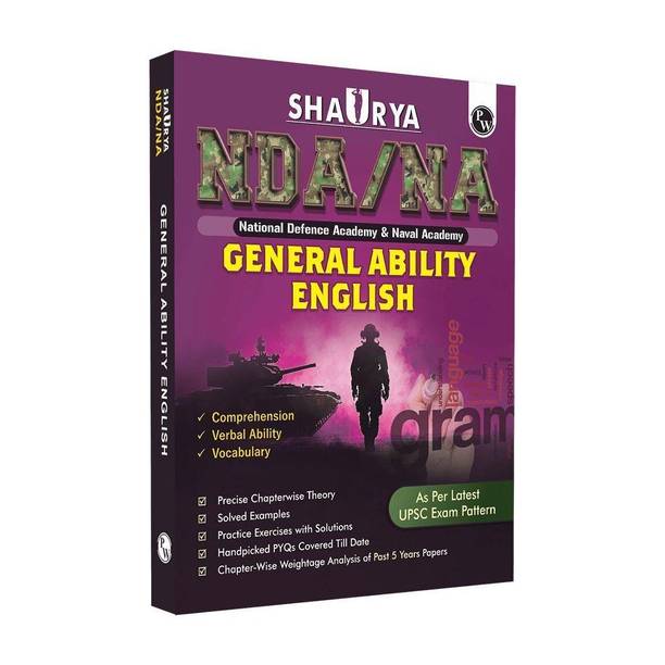 PW Shaurya NDA/NA General Ability English Book | Latest 2025 Solved Paper | Comprehension, Verbal Ability, Vocabulary | Chapterwise Theory, PYQs, Practice Exercises for 2025–26 Exam