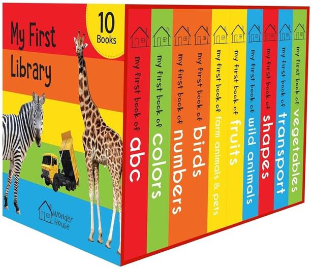 My First Library: Boxset of 10 Board Books for Kids By Miss & Chief