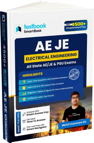 AE/JE Electrical Engineering SmartBook | 4500+ Chapterwise PYQs | The Ultimate Guide for All State AE/JE & PSU Exams