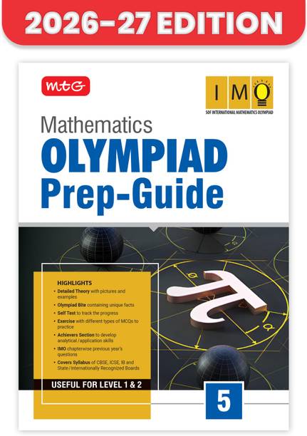 MTG Mathematics (IMO) Olympiad Prep Guide Class 5 | Detailed Theory, Exercise with Self Test For Practice | SOF Olympiad Books For Exam 2026-27 (Useful For Level-1 & 2)