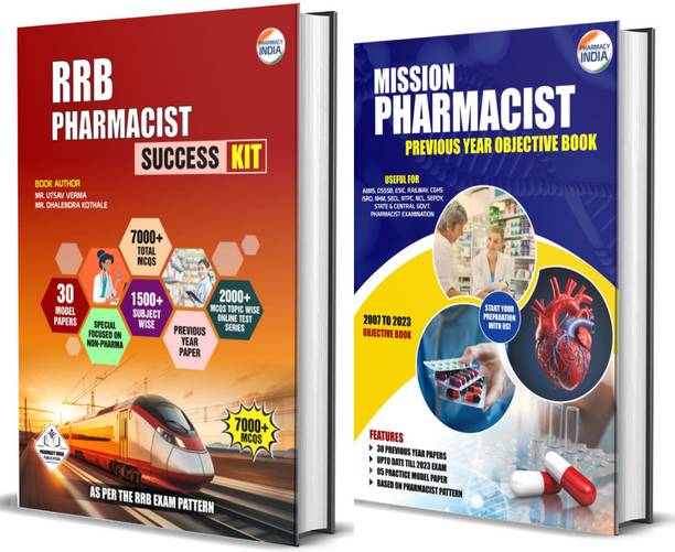 RRB Pharmacist Success Kit and Mission Pharmacist Combo Book