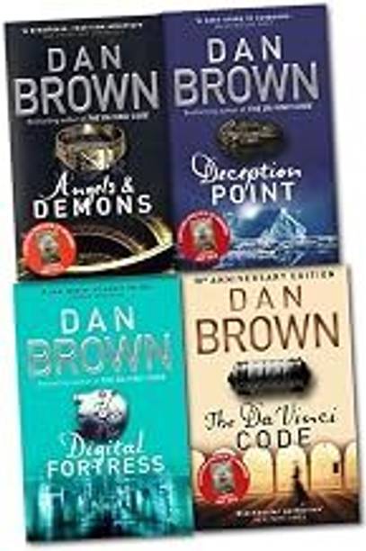 Robert Langdon Series Collection Dan Brown 4 Books Set