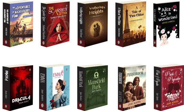 The Ultimate Classics Novel Collection : Mansfield Park, Persuasion, Emma, A Tale of Two Cities, Dracula and more - Timeless Collection of Classic Literature, 10 Must-Read Novels | Pack of 10 Novels
