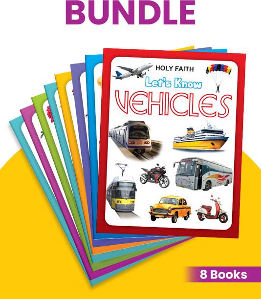 Holy faith’s Let’s Know Series – Collection of 8 books, Children Ages 1 to 5 | 8 unique, engaging, colorful and child-friendly themes | Children’s first picture books | Picture Books for Infants and Toddlers | Children’s Books Combo set | Baby Books Collection | Preschool Learning | Early learning books set | Thematic Vocabulary Building | With English labels | Kids Gift Box set| Language Development | Fun Learning for Toddlers | Children’s Complete Learning Se