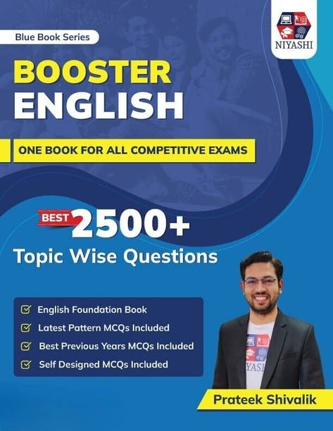 Blue Book Series Booster English Book for All Teaching Exams 2025 by Prateek Shivalik | 2500+ Topic Wise Questions | Latest Pattern MCQs For DSSSB, CTET, UPTET, KVS, PGT, PRT, TGT Exams (English Medium)