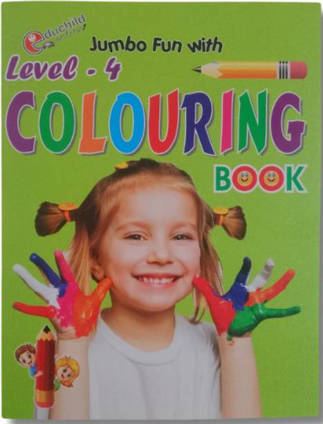 FIRST STEP LEARNING- Jumbo Colouring Books For Kids | Level 4 | 8 To 10 Years Old | Best Gift To Children For Drawaing , Children Fun With Colouring And Paintings, ( Paperback, Sumit Publication )
