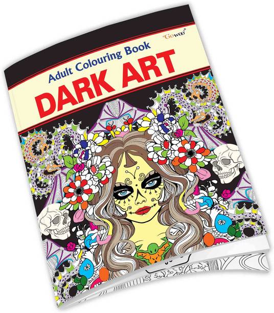 Dark Art - Adult Colouring Book : Stress relief art coloring book for relaxation, Colouring book for adults, Mindfulness designs for coloring