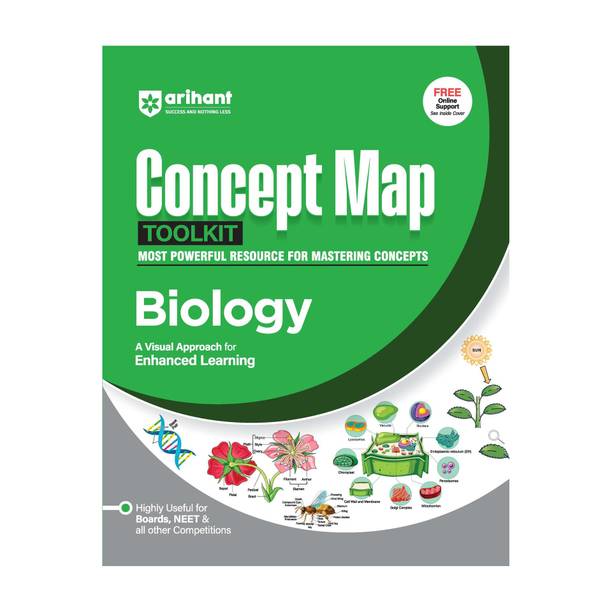 Arihant Concept Map Toolkit Biology Visual Learning Guide for NEET and All Other Competitions Exams 2026-2027 | Master Physics Concepts with Diagrams, Practice and Previous Year Questions