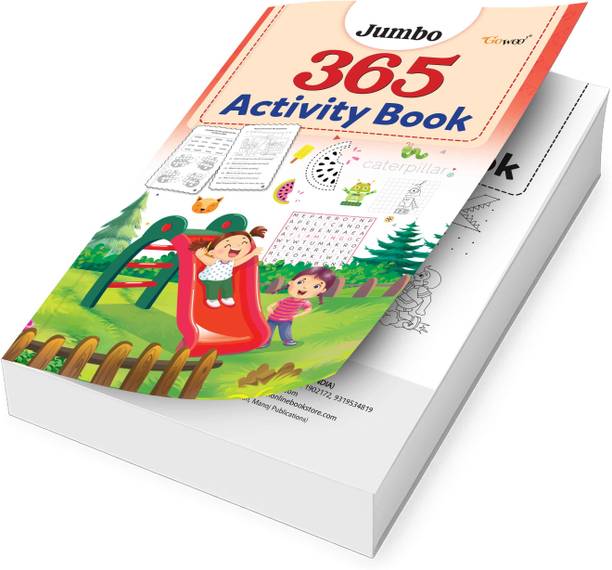 Jumbo 365 Activity Book :- logical thinking actvity book, brain teaser book activity book for children, playful brain games for kids, exciting puzzle activity book for kkindergarten