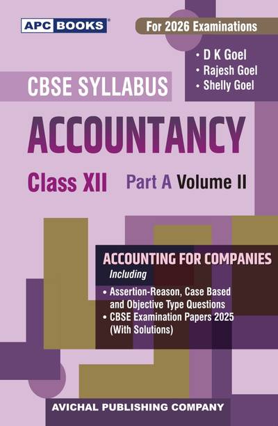 Dk Goel Accountancy Class 12 Part A Volume 2, (Accounting For Companies) Partnership Firms, 2026 Examinations