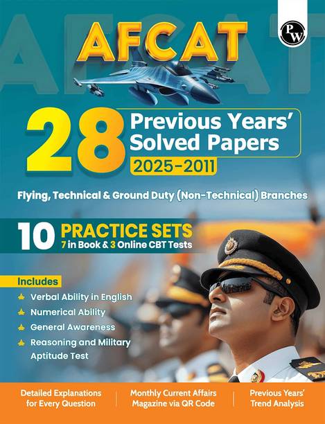 PW 28 AFCAT Previous Years Solved Papers (2025-2011) | PYQs | Fully Solved