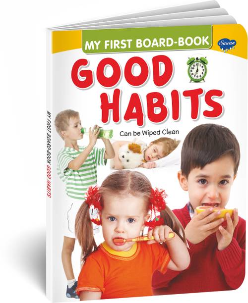 Good Habits board book for kids : Educational learning books, Children board book, Learning book for kids (Hardcover).