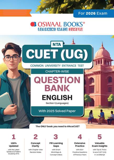Oswaal NTA CUET (UG) Chapter-wise Question Bank English For 2026 Exam
