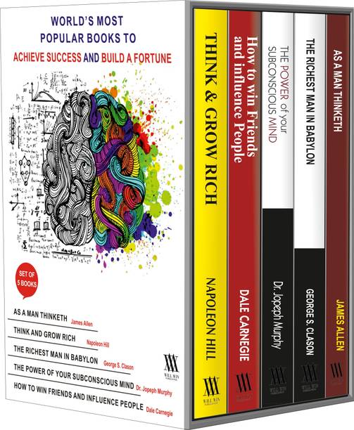 Classic Motivational Set : How to Win Friends and Influence People, Think and Grow Rich, The Power of Your Subconscious Mind, The Richest Man In Babylon, As a Man Thinketh  - World’s Greatest Books For Personal Growth & Wealth