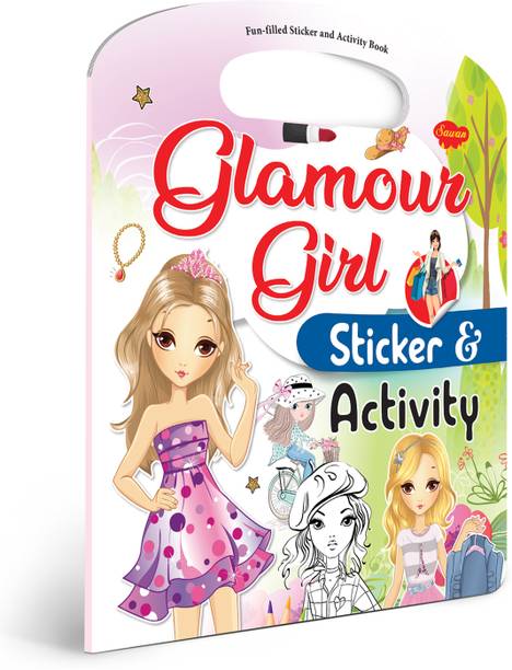 Glamour Girl Sticker and Activity book : Early learning sticker activity book, Fun educational book, Sticker book for early learners