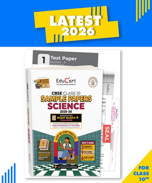 Educart CBSE Sample Paper Class 10 2025-26 Science (Introducing exclusive step-by-step new practice concept on 2026 pattern) - Sample Paper Class 10 2026