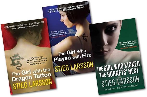 Combo of 3 books ( the girl with the dragon tattoo+the girl who played with fire+the girl who kicked the hornest nest)
