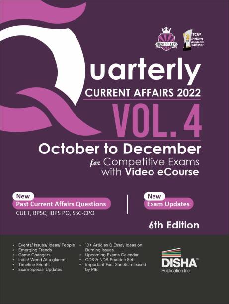 Quarterly Current Affairs 2022 October to December for Competitive Exams with Video Ecourse Gk - General Knowledge Civil Services, Upsc, State Psc, Cuet, Ssc, Banking, Railways, Cds, Nda, Capf & Afcat