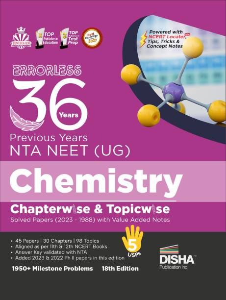 Errorless 36 Previous Years Nta Neet (Ug) Chemistry Chapter-Wise & Topic-Wise Solved Papers (2023 - 1988) with Value Added Notes Pyqs Question Bank