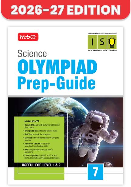 MTG Science (ISO) Olympiad Prep Guide Class 7 | Detailed Theory, Exercise with Self Test For Practice | SOF Olympiad Books For Exam 2026-27 (Useful For Level-1 & 2)