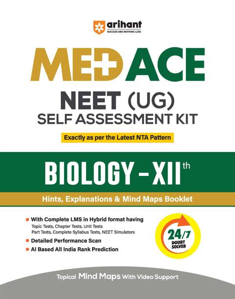 Arihant NEET (UG) Biology Self Assessment Kit For Class 12th 2026-2027 | Latest NTA Pattern Hints, Solutions, Mind Maps Booklet, 34 Topic Tests, Video Support, QR Insights, OMR & Doubt Solver